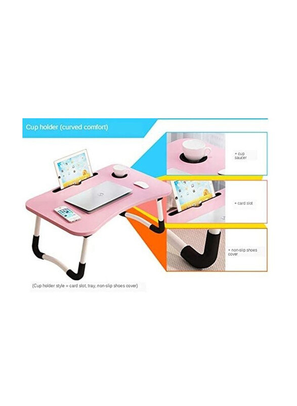 Folding Laptop Desk Table, TR18, Pink