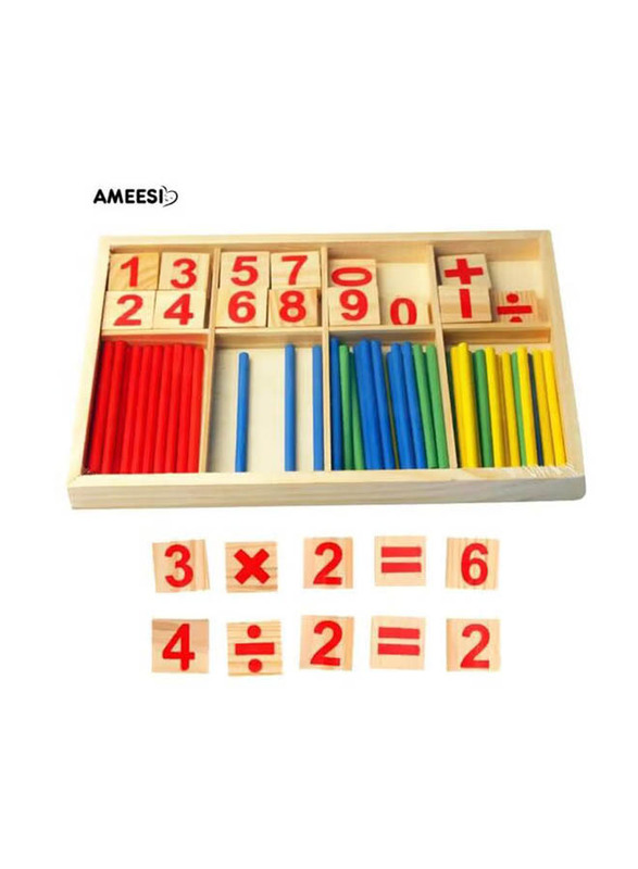 Wooden Mathematical Stick Counting Learning Toy, Ages 2+