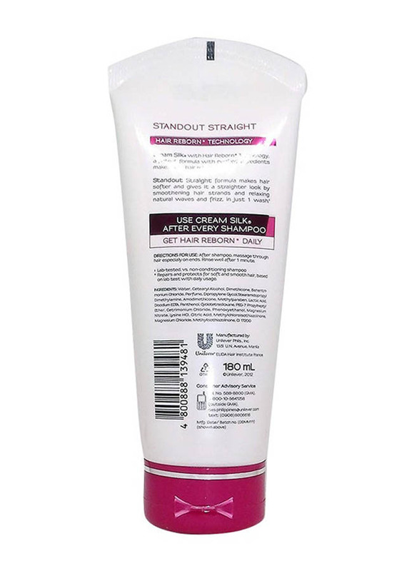 Cream Silk Standout Straight Conditioner for Frizzy Hair, 180ml