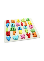 Lower Case Alphabet Letters Wooden Puzzle Set, Ages 3+