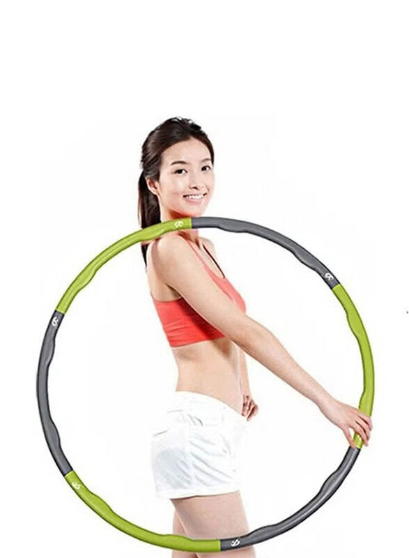 

Generic Removable Sponge Foam Fitness Hula Hoop, Green/Grey