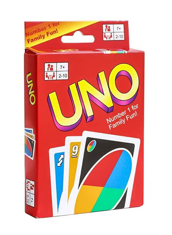 Uno 32-Piece Educational Theme Card Game, Multicolour