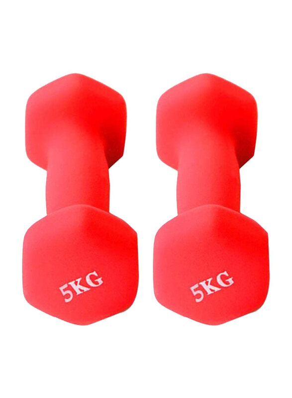 

Generic Exercise Dumbbells, 2 x 5 KG, Red