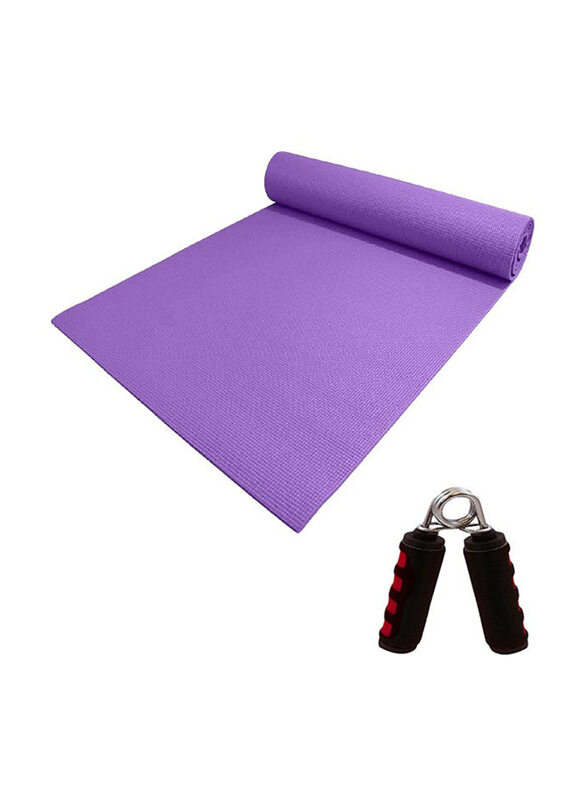 

Generic Non-Slip Yoga Mat with Hand Grip, 180cm, Purple