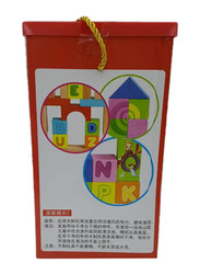 Child Toy Alphabet Block Set, 100 Pieces, Ages 3+