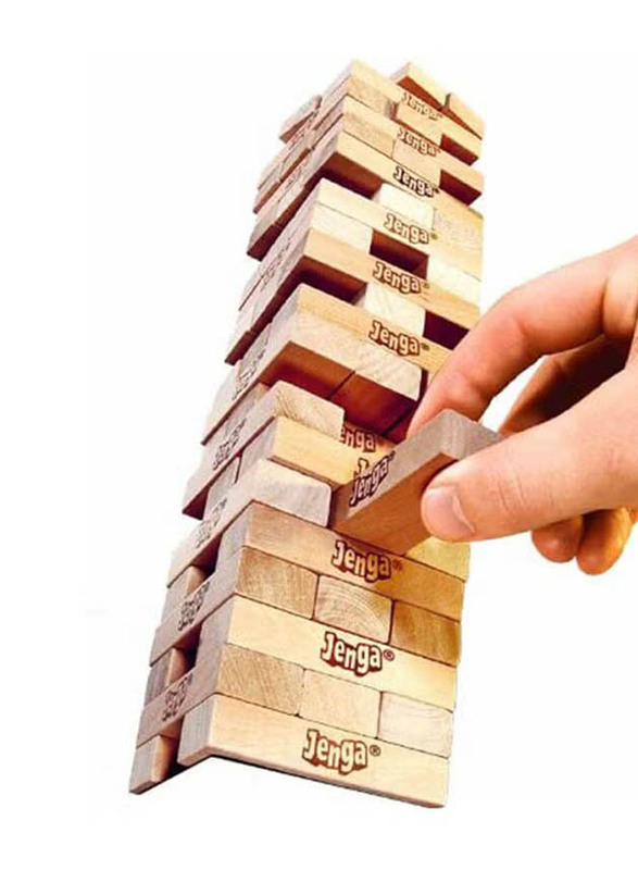 Hasbro Classic Jenga Stacking Blocks Toy, A2120, Ages 6+