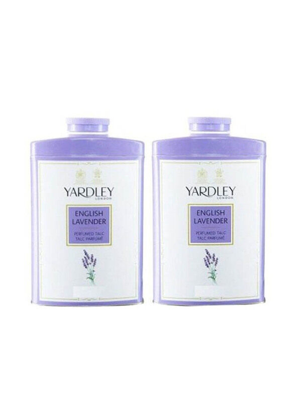 

Yardley London 2-Piece English Lavender Perfumed Talcum Powder, White