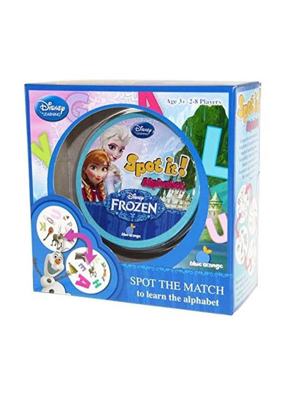 Blue Orange Disney Frozen Spot It Alphabet Card Game, Ages 3+, Multicolour