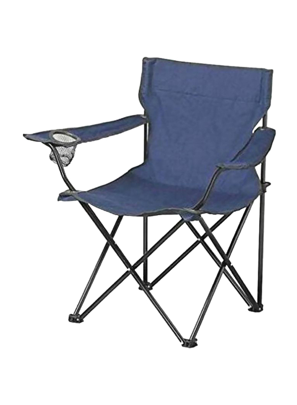 Foldable Chair, Blue/Black