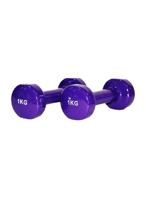 

Generic Classical Head Fitness Dumbbells Set, 2 x 1 KG, 606.43191069.18, Purple