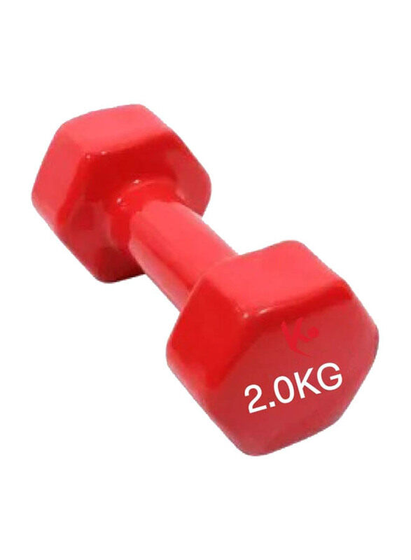 

Generic Vinyl Weight Lifting Training Dumbbell, 2 KG, Red