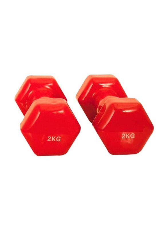 

Generic Double Dumbbells Set, 2 x 2 KG, Red