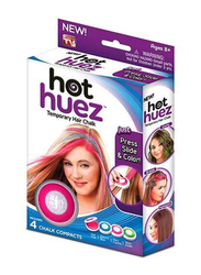 Hot Huez Temporary Hair Chalk Set, 4 Pieces, Multicolour