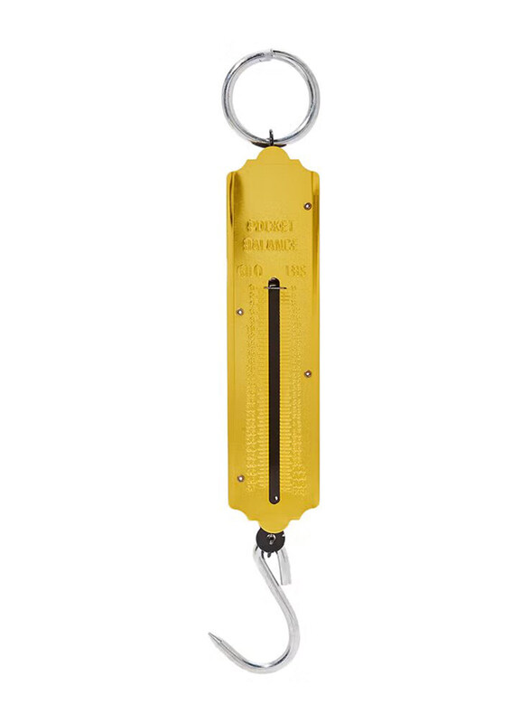 Spring Balance Luggage Scale, Gold/Black