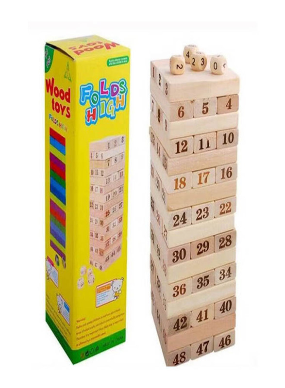 Large-Scale Laminated Block Toys, 48 Pieces, Ages 3+