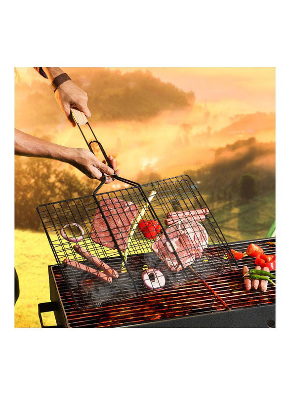 

Delcasa Foldable Portable Stainless Steel Barbecue Grill, DC2195, Silver