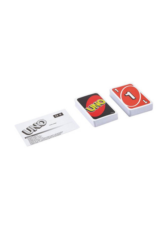 Mattel Games 112-Piece Uno Classic Card Game, Ages 7+, FFK04, Multicolour