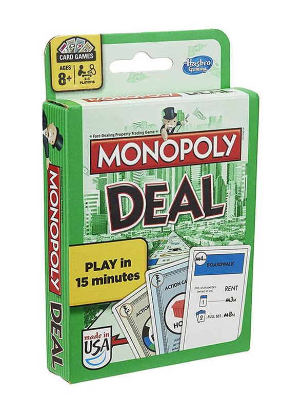 Hasbro 110-Piece Monopoly Deal Card Game Set, Ages 8+