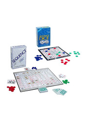 Sequence and Dice Board Game Set, Ages 10+, Multicolour