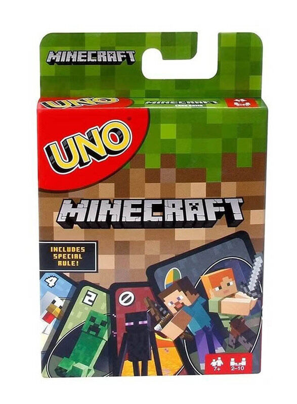 

Generic Uno Card Game Minecraft Characters Theme, Ages 7+