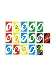 Uno Card Board Game, Ages 7+, 8.7 x 5.7cm, Multicolour