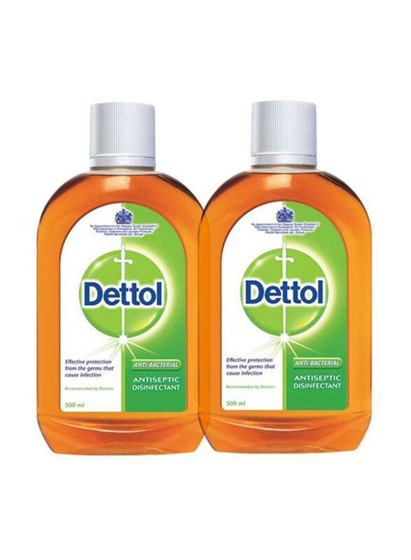 Dettol Anti-Bacterial Antiseptic Disinfectant Liquid, 2 x 500ml