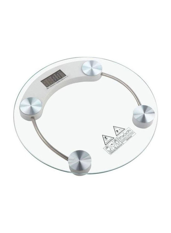 Digital Weighing Scale 150 kg, White/Clear