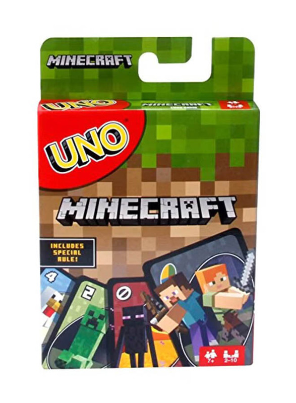 Mattel Games Uno Minecraft Card Game, FPD61, Ages 7+