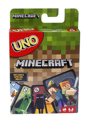 Uno 112-Piece Mattel Minecraft Characters Card Game, Multicolour