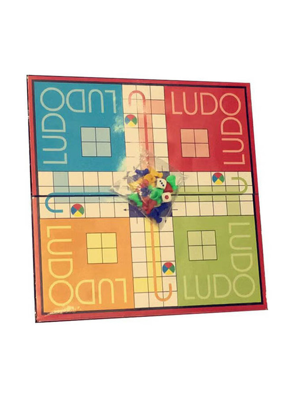 Ludo 2-In-1 Snakes And Ladder Cum Ludo Plastic Foldable Colourful Board Games, Ages 7+