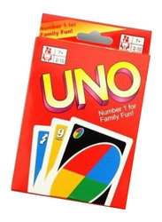 Uno Card Board Game, Ages 7+, 8.7 x 5.7cm, Multicolour