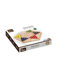 Viga Wooden Chinese Checkers Board Game, Brown