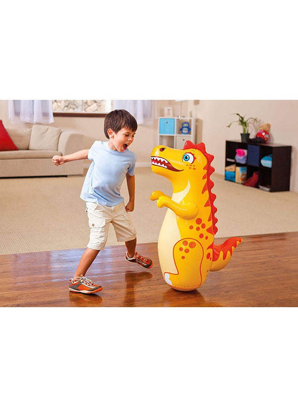 Intex 3D Inflatable Dinosaur Bop Bag, 44669NP, Multicolour