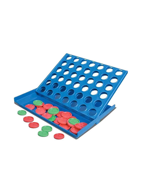 Bingo Four-In-A-Row Plastic Indoor Table Game, Ages 3+, Multicolour