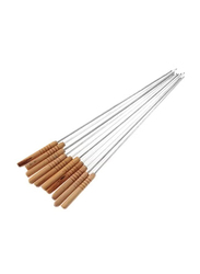 Large BBQ Skewer Set, 4 Piece, Silver