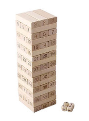 Wooden Classic Jenga Game, Brown, Ages 6+