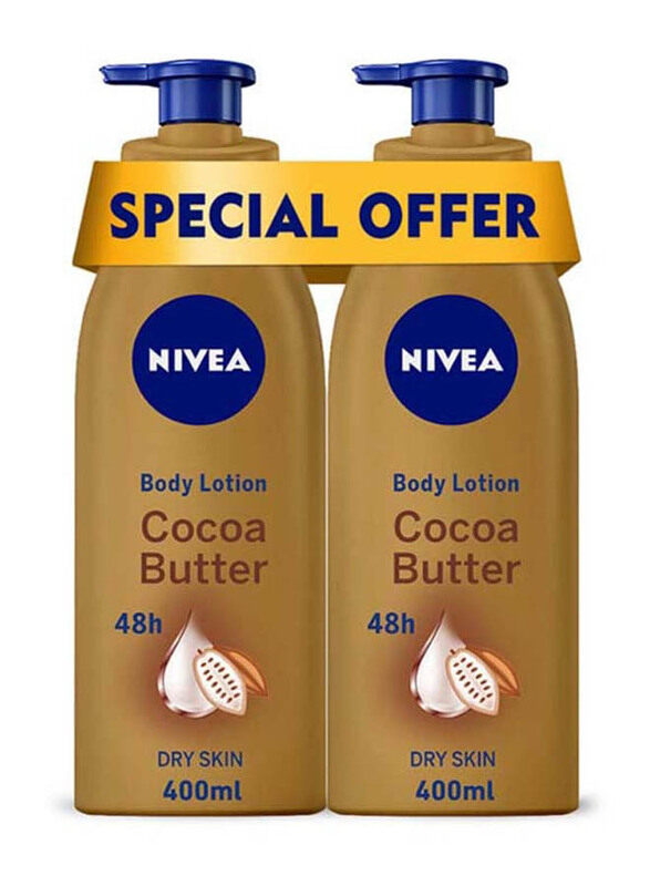 

Nivea Cocoa Butter Body Lotion, 2 x 400ml