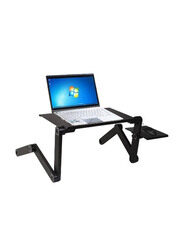 Foldable Laptop Stand with Cooling Fan, Black