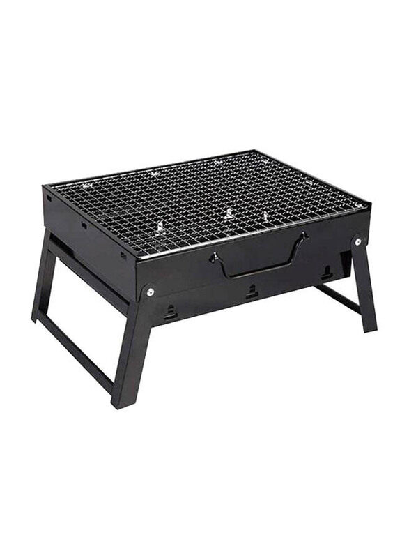 

Generic Portable Charcoal Grill, Black/Silver