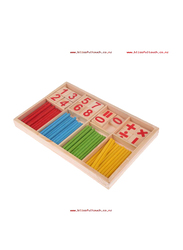 Wooden Numbers Mathematics Early Learning Counting Educational Toy, Ages 3+, Multicolour