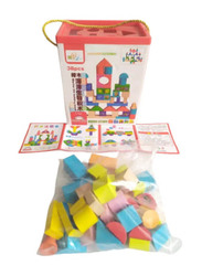 Wooden Geometric Shapes Matching & Stacking Blocks, 38 Pieces, Ages 3+