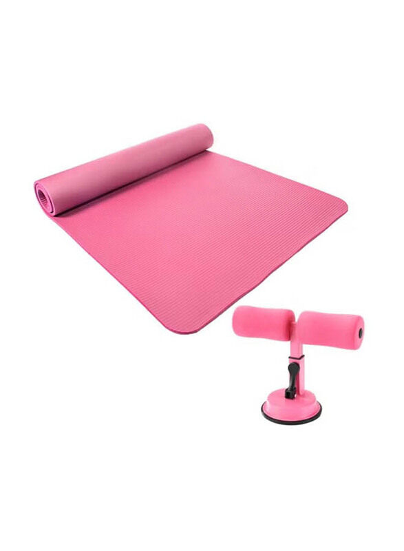 

Lixada Sit-Up Assistant Device Yoga Mat Set, 2 Piece, Pink/Black