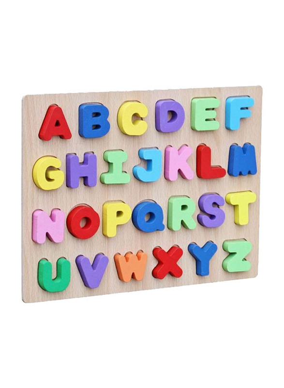 Webby Wooden Capital Alphabets Letters Learning Educational Tray Toy Set, Ages 2+