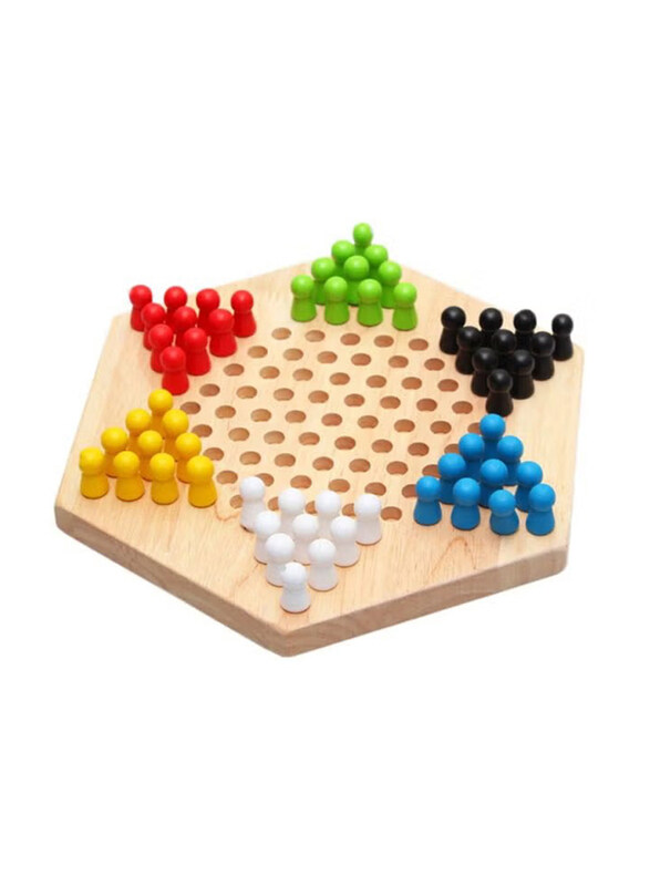 

Generic Wooden Chinese Checker, Ages 5+