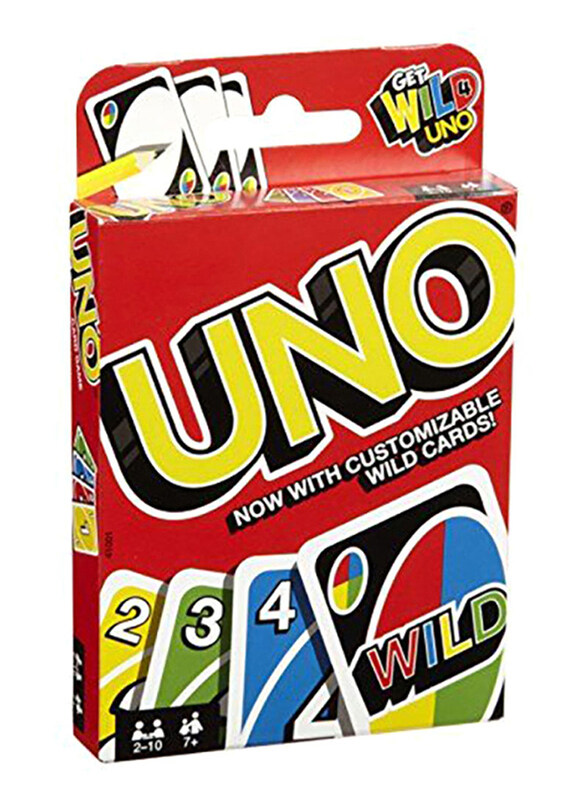 Mattel 108-Pieces Get Wild Uno Card Game