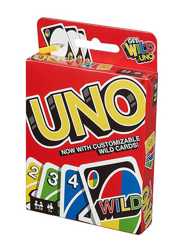 Mattel 108-Piece Uno Card Game, Ages 7+, Multicolour