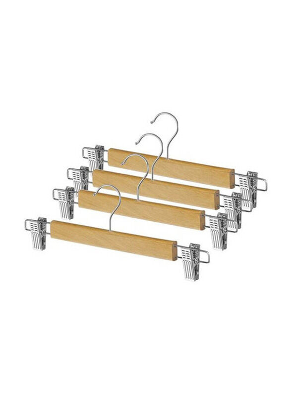 

Whitmor 4-Piece Skirt Hanger Set, Beige/Silver