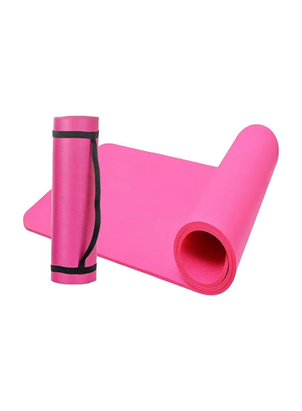 Lixada NBR Yoga Mat with Bag, One Size, Pink