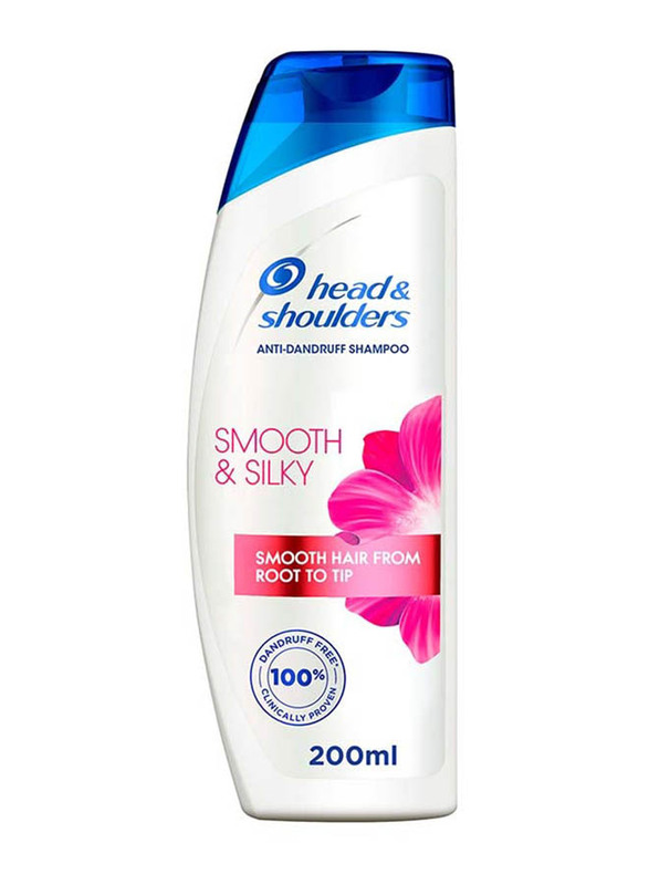 Head & Shoulders Smooth and Silky Anti-Dandruff Shampoo for All Hair Types, 200ml