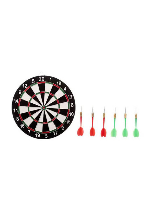 

Generic 17-inch Double Sided Wall Darts Board, Multicolour